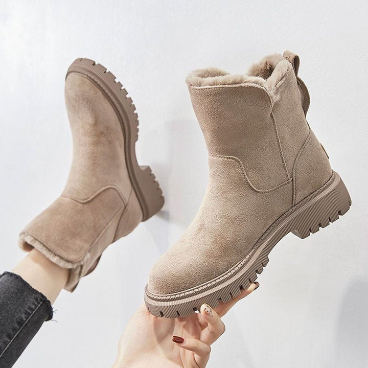 Nina | Comodi stivaletti in suede invernali senza lacci