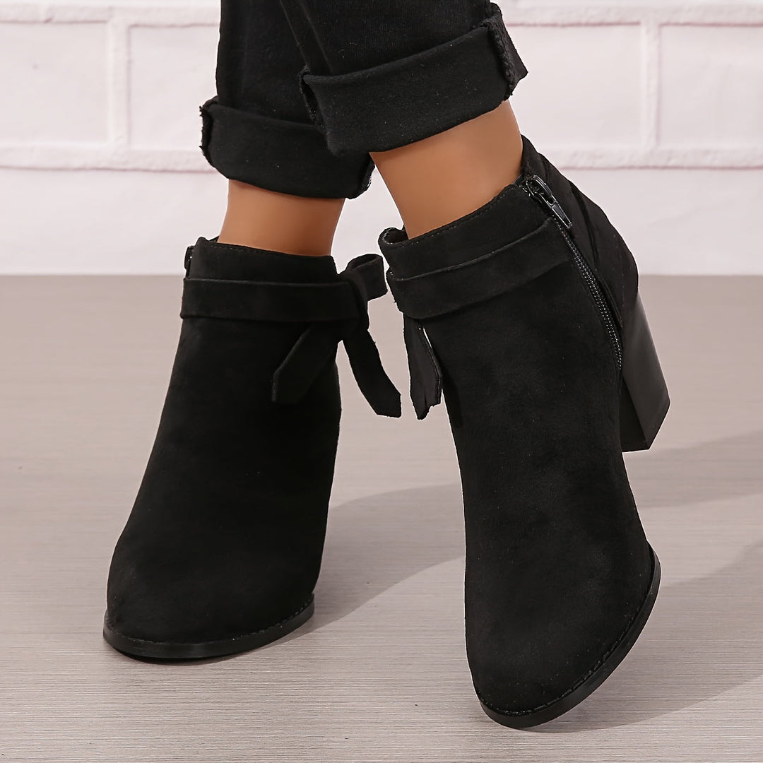 Jessica | Elegant And Stylish Ankle Boots With Block Heel