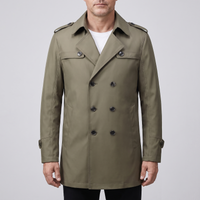 Nathan | Classic and Versatile Detachable-Liner Trench Coat