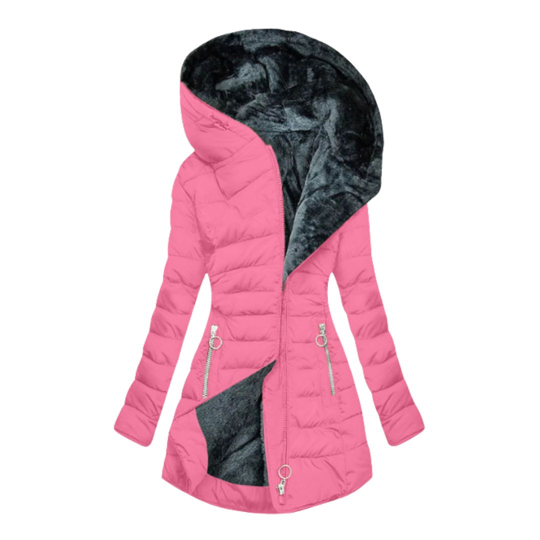 Nora | Long Waterproof Hooded Winter Jacket