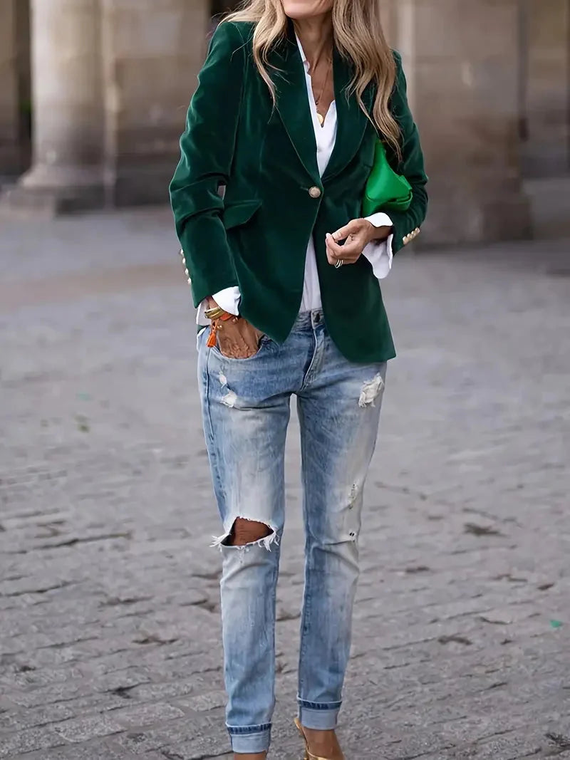Camilla | Luxurious Plush Velvet Evening Blazer