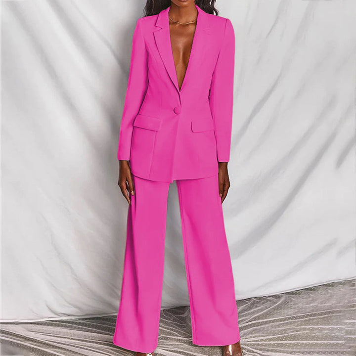 Celeste | Completo moderno a due pezzi con blazer e pantaloni