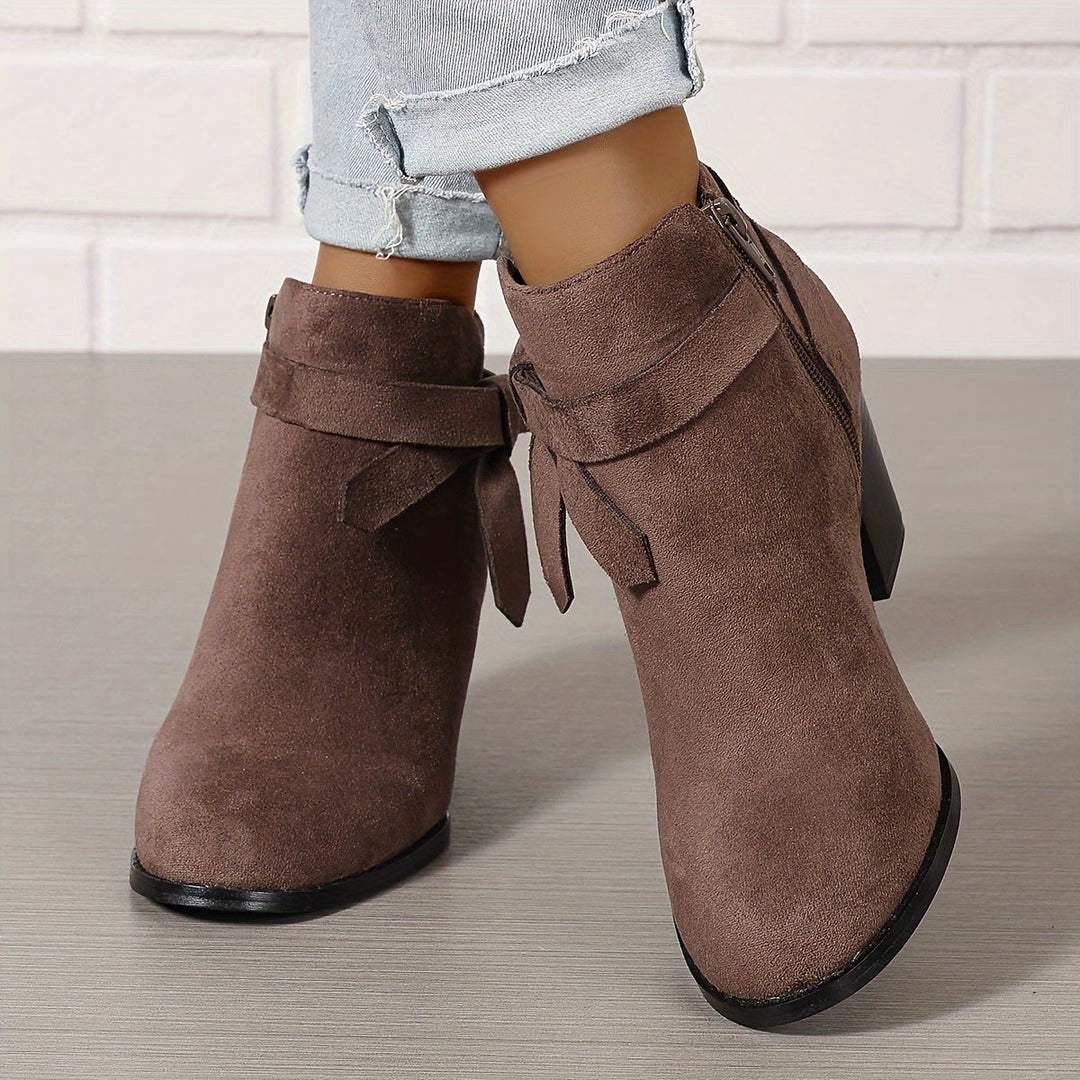 Jessica | Elegant And Stylish Ankle Boots With Block Heel