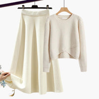 Estelle | Knit Sweater and A-Line Skirt Set