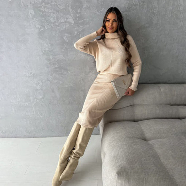 Camilla | Graceful And Timeless Knit Sweater Skirt Two Piece Set