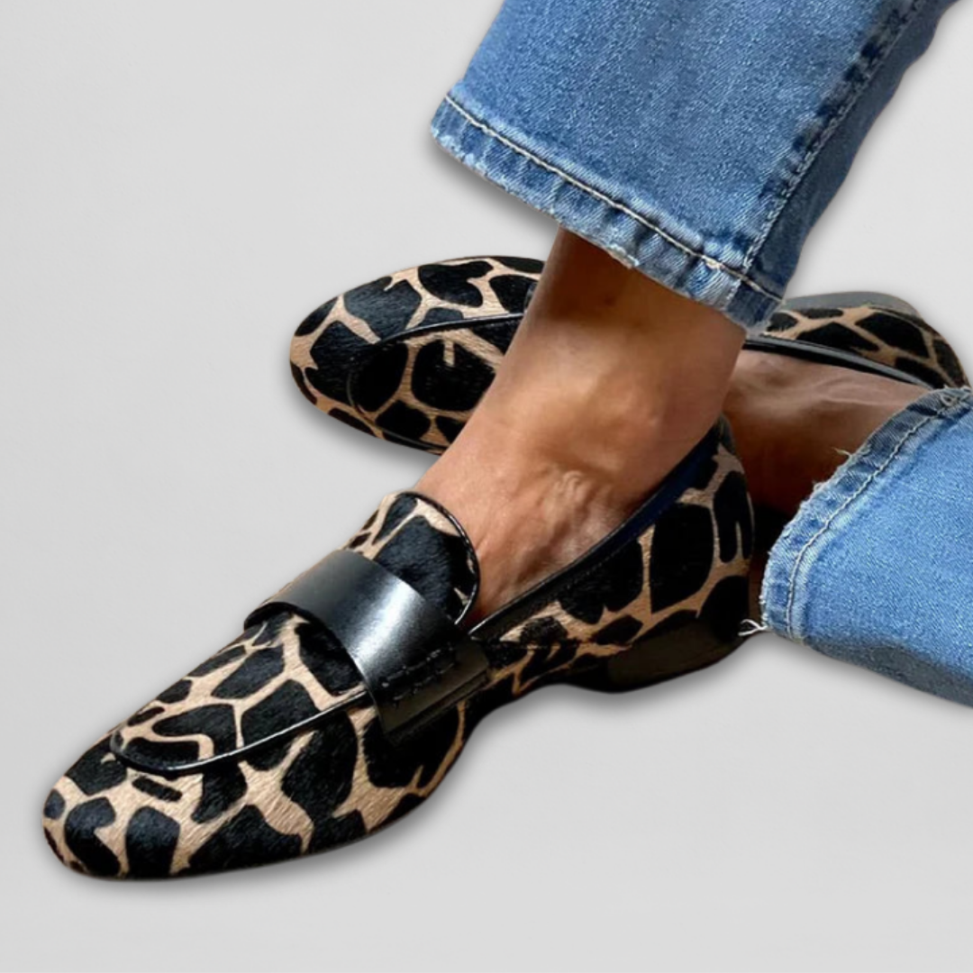 Matilda | Bold And Stylish Leopard-Print Loafers