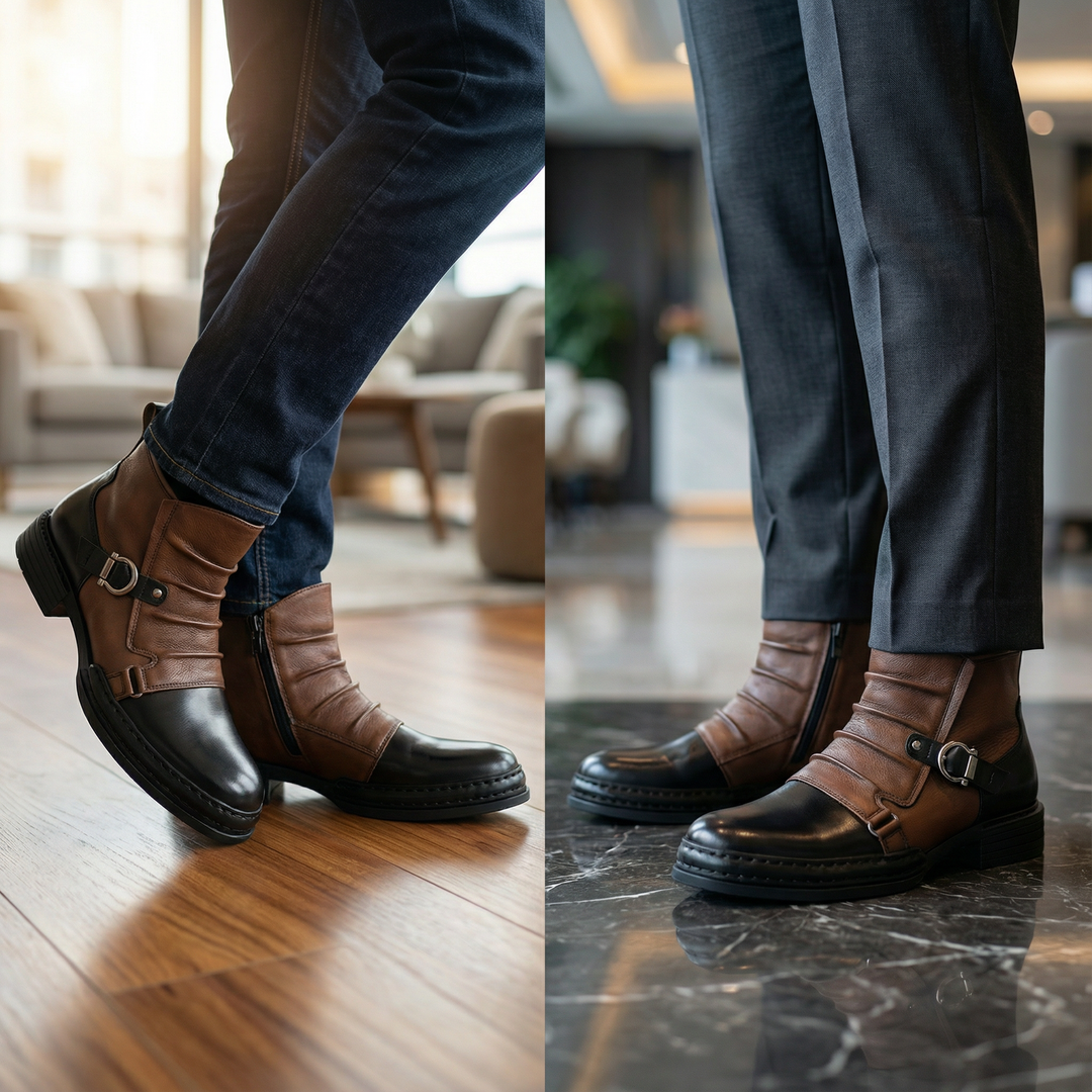 Cavalier | Ankle Boots – Stylish Two-Tone Design for Women