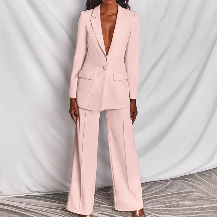 Celeste | Completo moderno a due pezzi con blazer e pantaloni