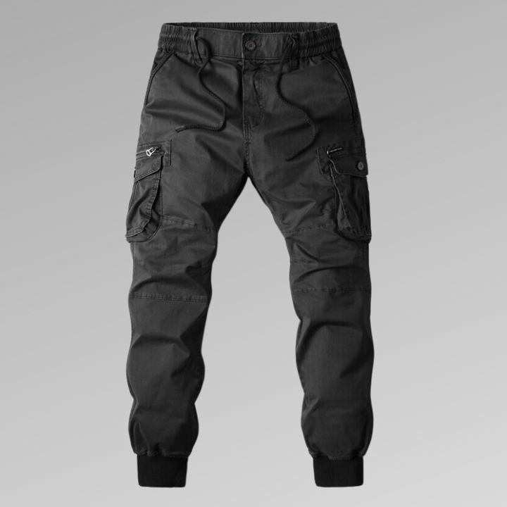 Caleb | Relaxed Fit Jogger Cargo Pants with Ribbed Cuffs