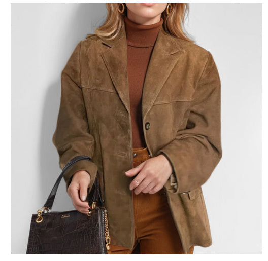 Isabella | Chic And Modern Suede Blazer