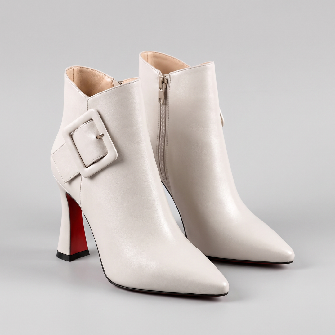 Isabelle | Strap Detail Boots – Elegant Ankle Style for Women