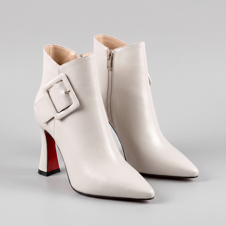 Isabelle | Strap Detail Boots – Elegant Ankle Style for Women