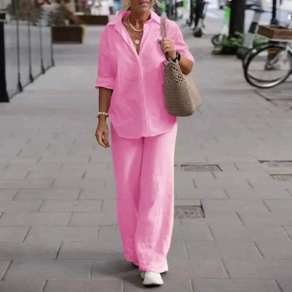 Chloe | Breathable And Luxurious Linen Two Piece Set