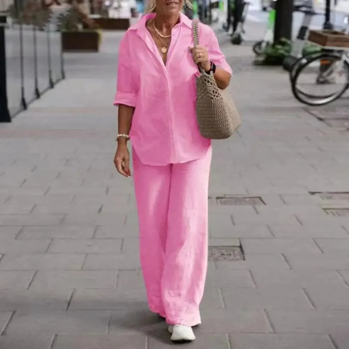 Chloe | Breathable And Luxurious Linen Two Piece Set