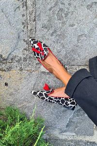 Ivy | Expressive Animal-Print Fringe Statement Loafers