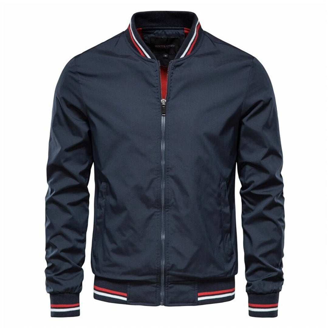 Ralph | Contrast Ribbed Casual Bomber Jacket