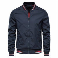 Ralph | Contrast Ribbed Casual Bomber Jacket