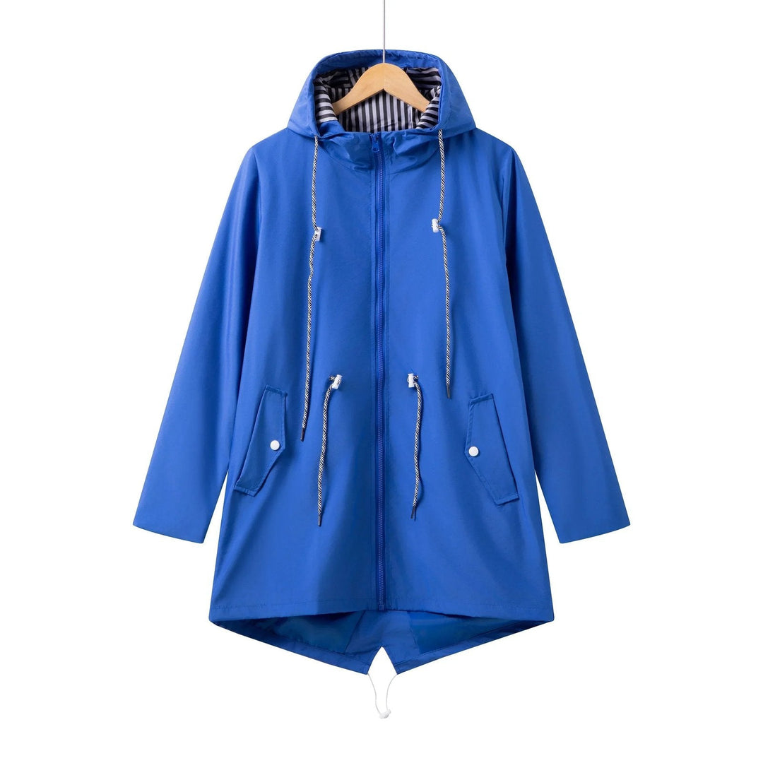 Sophia | Waterproof Trench Coat – Practical Hooded Style for Women