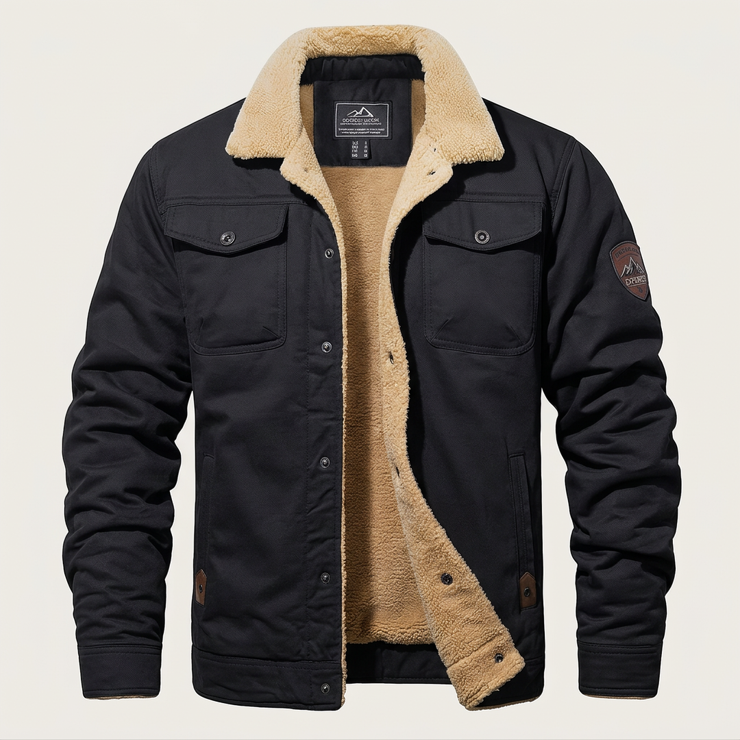 Kairo | Fleece Bomber Jacket – Rugged Comfort for Men