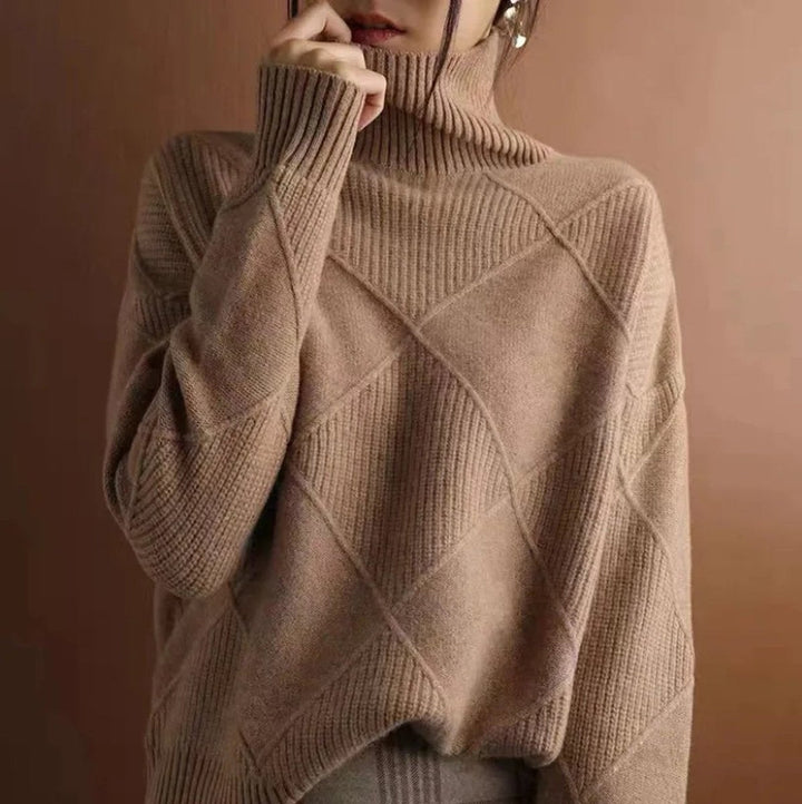 Greta | Turtleneck Sweater – Casual Knit Design for Women