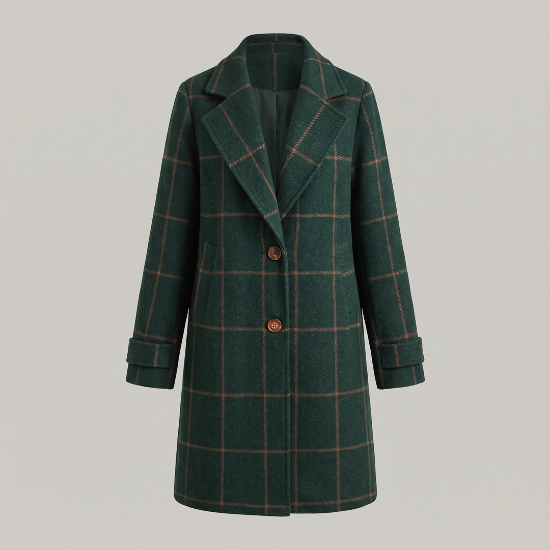 Coralyn | Checkered Coat – Timeless Elegance for Women