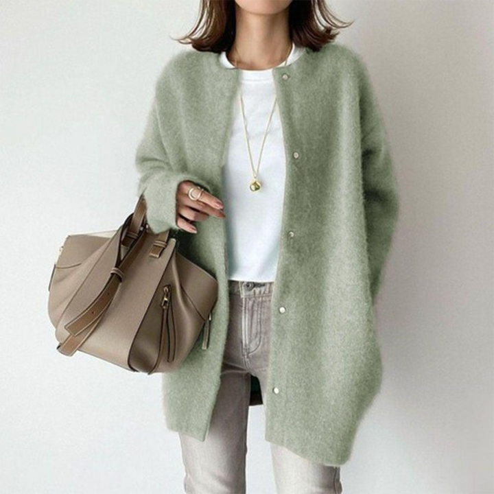 Elysia | Designer Wool Coat – Stylish Mid-Length Design for Women