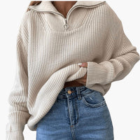 Jennifer | Relaxed Half-Zip Knit Jumper