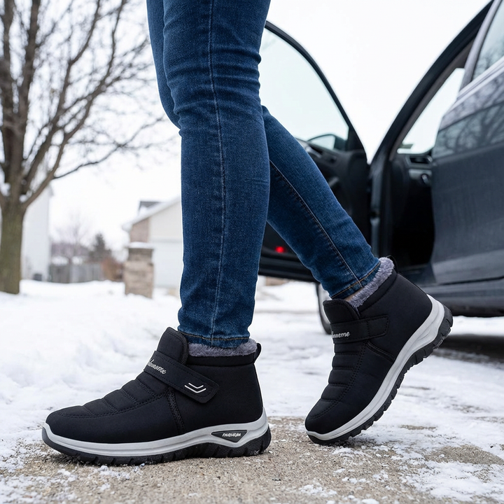 Cozara | Fur Lined Slip On Winter Boots for Women