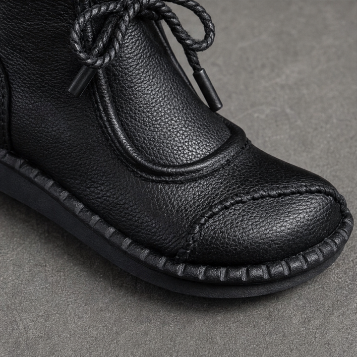Vintara | Lace-Up Ankle Boots – Vintage Style for Women