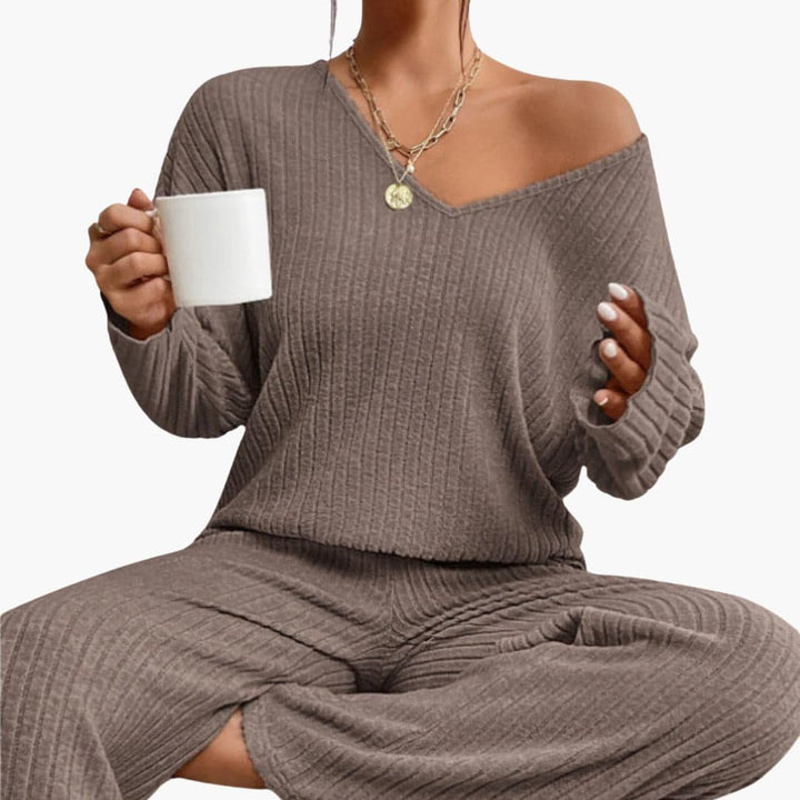 Natura | Knit Loungewear Set – Cozy Long Sleeves for Women