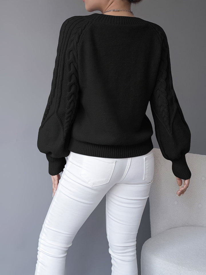 Ellis | Cable-Knit Sweater – Cozy Textured Style for Women