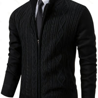 Felix | Refined and Versatile Cable Knit Full-Zip Cardigan