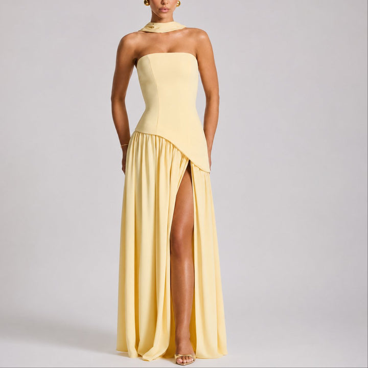 Sophia | Abito lungo elegante e raffinato da matrimonio autunnale