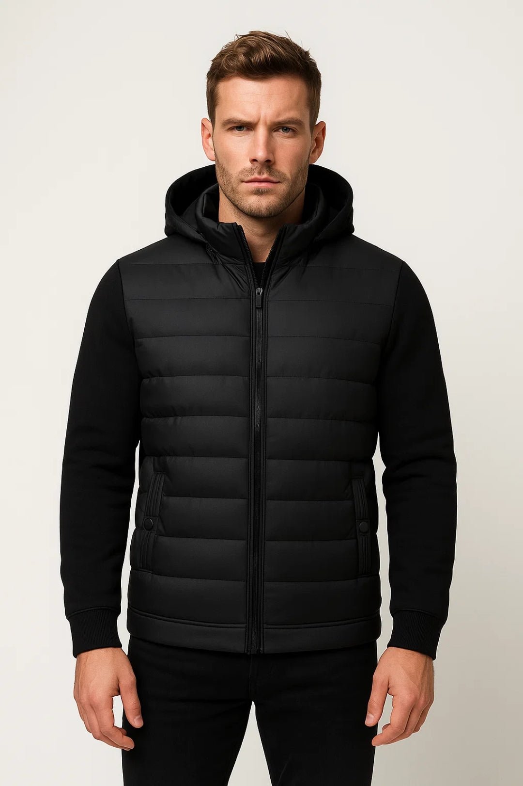 Maverick | Quilted Hooded Puffer Jacket for Men