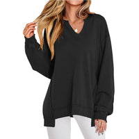 Olivia | Cozy & Chic Oversized V-Neck Tunic Top