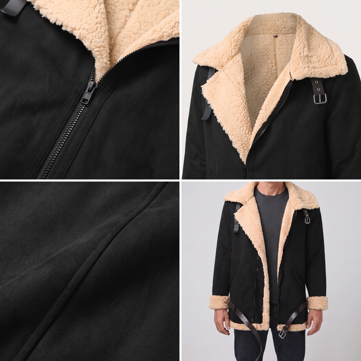 Aero | Shearling Lined Aviator Jacket – Rugged Warmth for Men