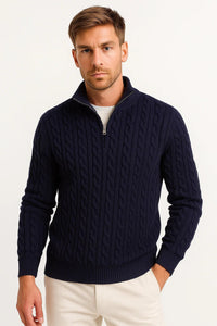 Oliver | Classic And Textured Cable-Knit Knitted Sweater