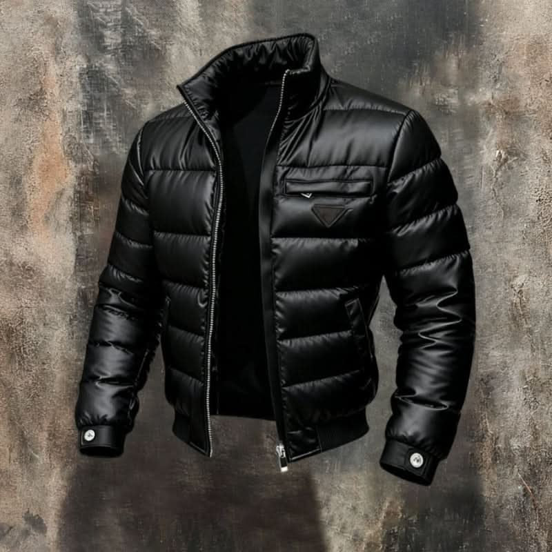 Summit | Puffer Jacket – Controlled Thermal Insulation in Glossed Black