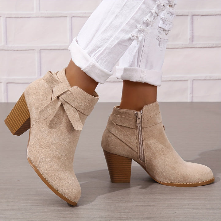Jessica | Elegant And Stylish Ankle Boots With Block Heel