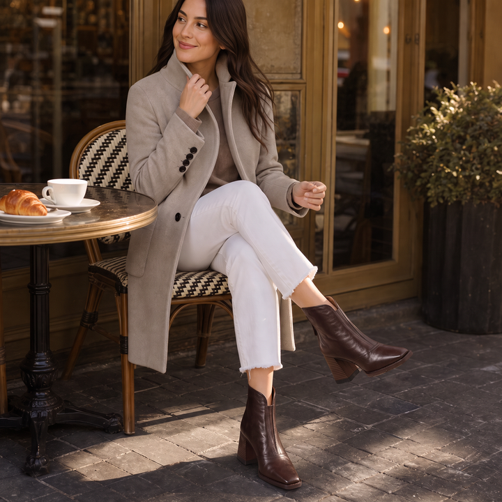 Norielle | Ankle Boots – Sculpted Heel Style for Women