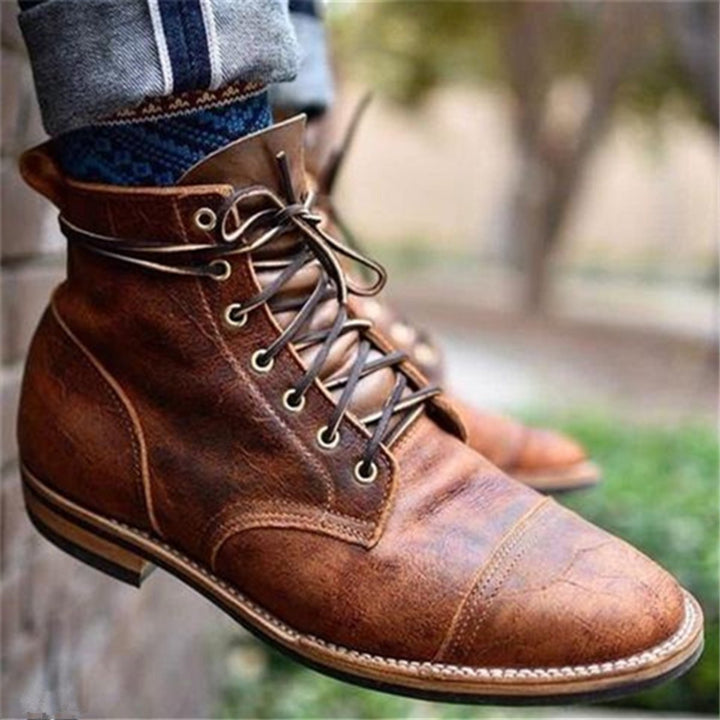 Samuel | Elegant And Fashionable Cap-Toe Men Boots