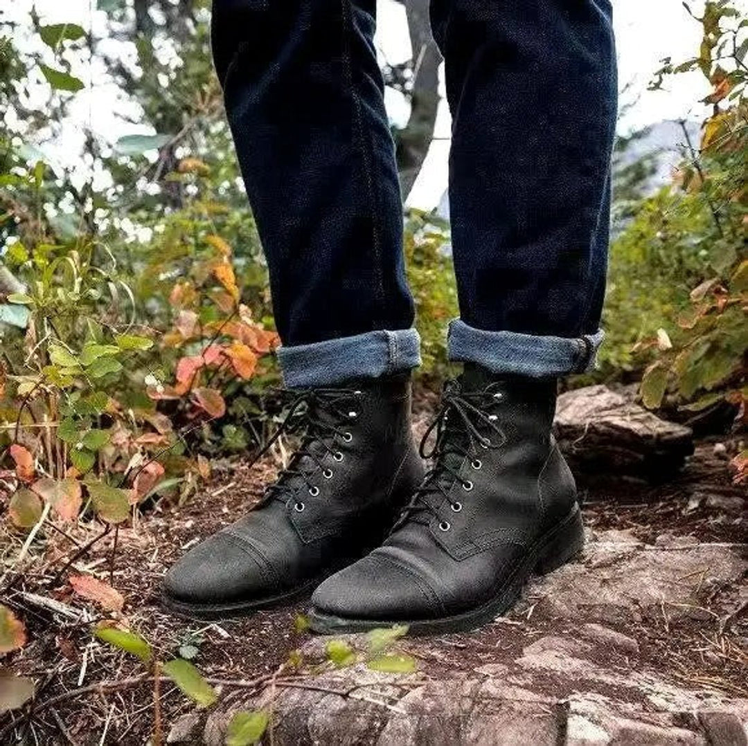 Samuel | Elegant And Fashionable Cap-Toe Men Boots