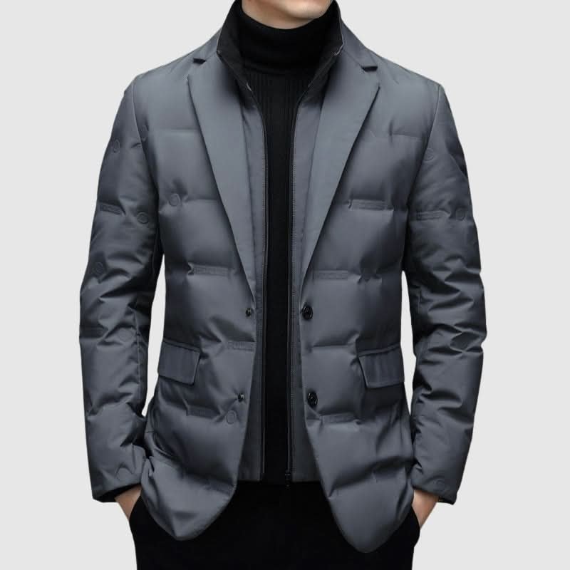 Lurevo | Puffer Jacket – Slim Profile Winter Coat for Men