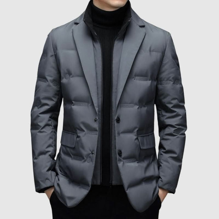 Lurevo | Puffer Jacket – Slim Profile Winter Coat for Men