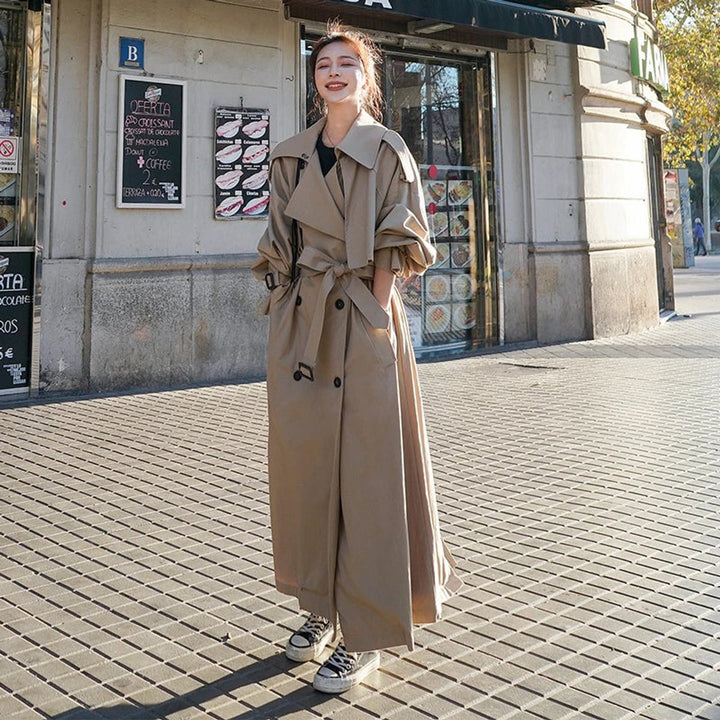 Erin | Oversized Double-Breasted Maxi Trench Coat