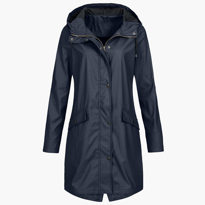 Bettina | Waterproof Long Hooded Coat for Women