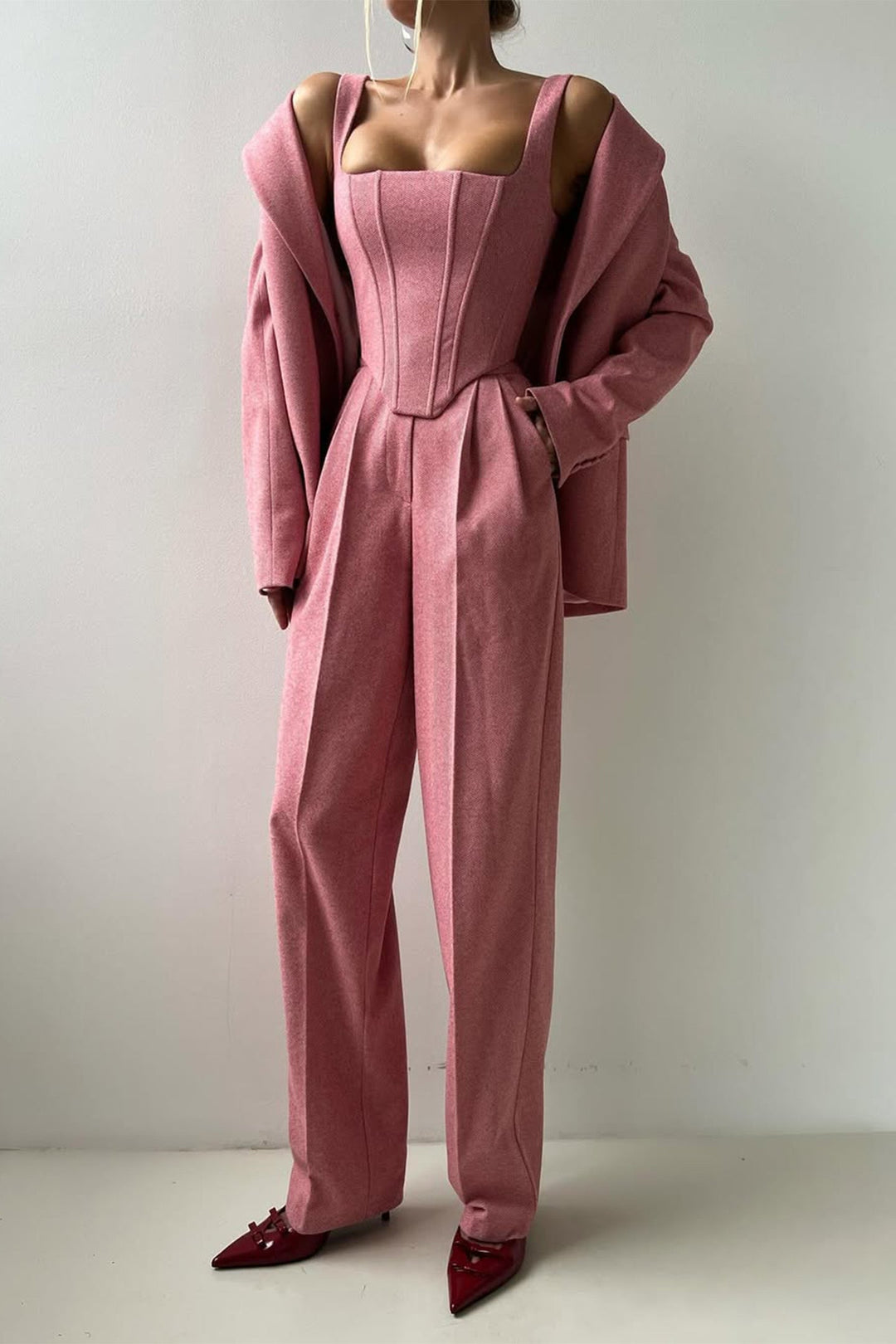 Seraphina | Sophisticated Three-Piece Blazer Set with Tailored Style