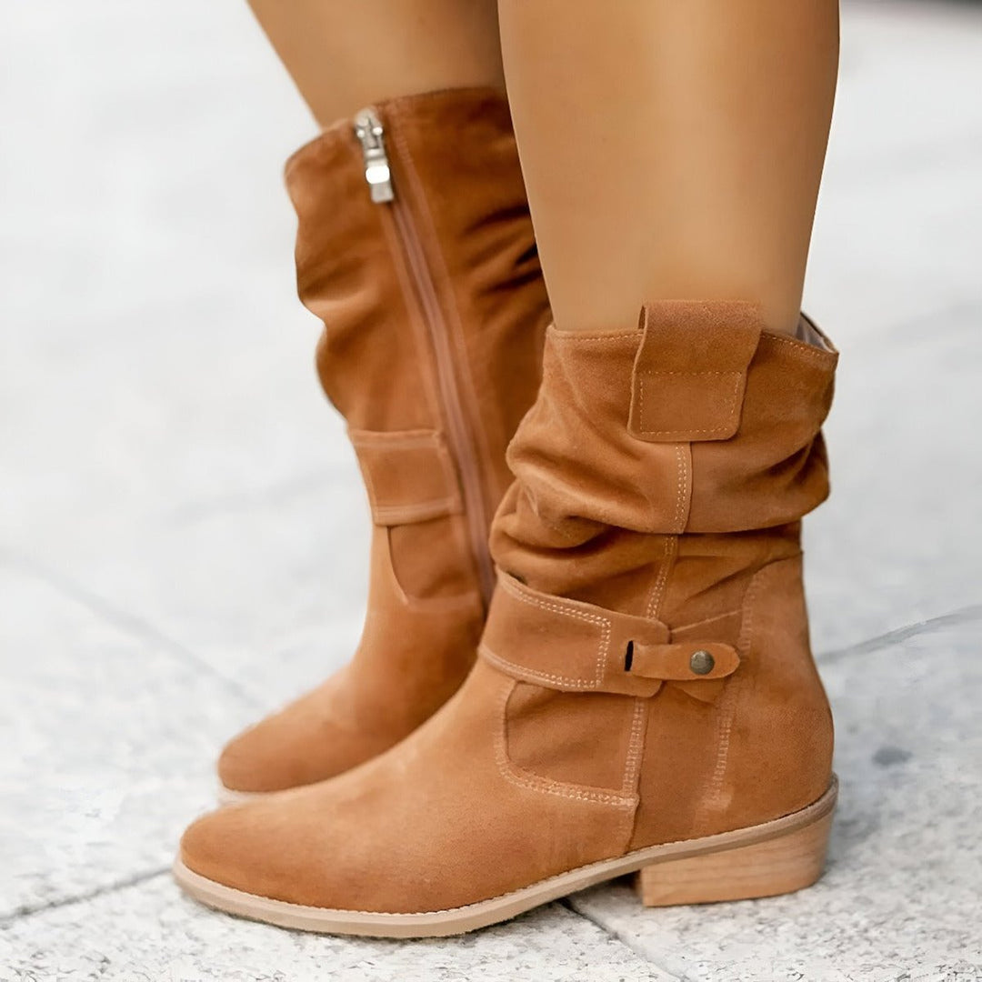 Clara | Chic And Comfortable Faux Suede Knee High Boots