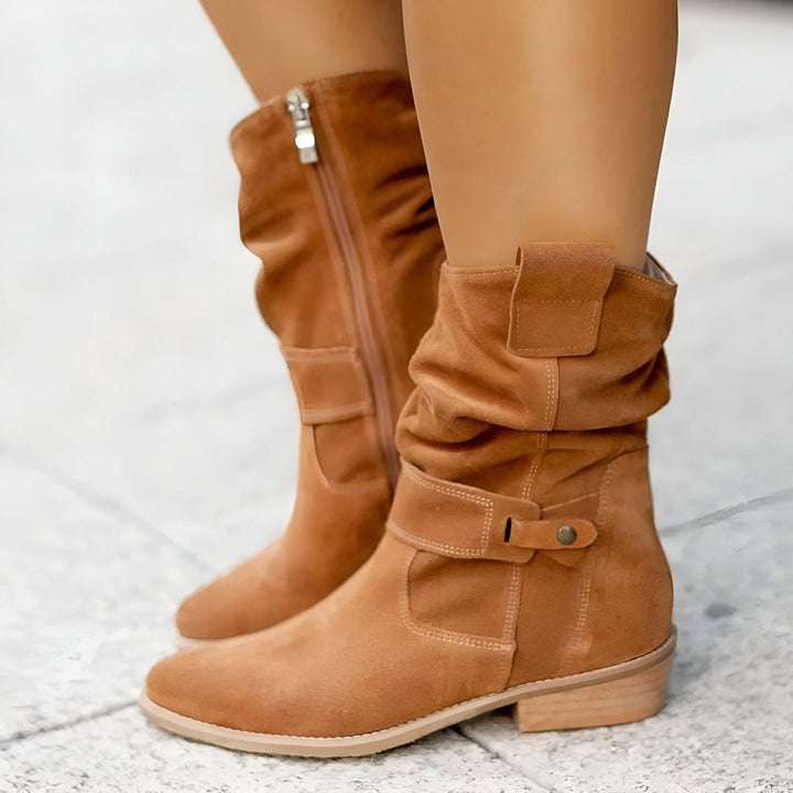 Clara | Chic And Comfortable Faux Suede Knee High Boots