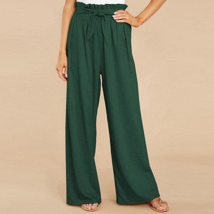 Seraphina | High-Waisted Tie-Belt Wide Leg Pants
